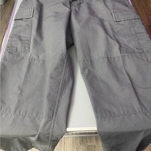 Men's Gray Military Style Cargo Pants